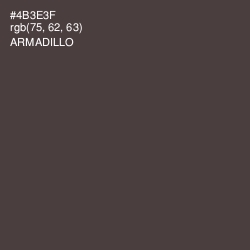 #4B3E3F - Armadillo Color Image