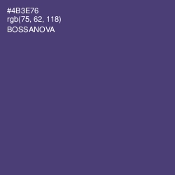 #4B3E76 - Bossanova Color Image