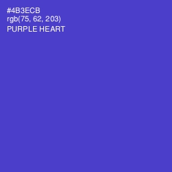 #4B3ECB - Purple Heart Color Image