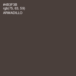 #4B3F3B - Armadillo Color Image