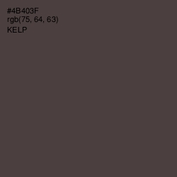 #4B403F - Kelp Color Image