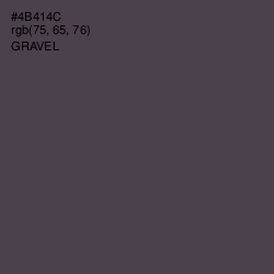 #4B414C - Gravel Color Image