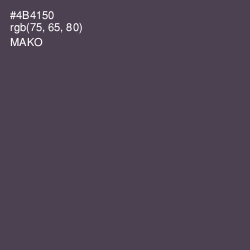 #4B4150 - Mako Color Image
