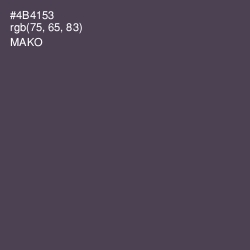 #4B4153 - Mako Color Image