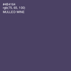 #4B4164 - Mulled Wine Color Image