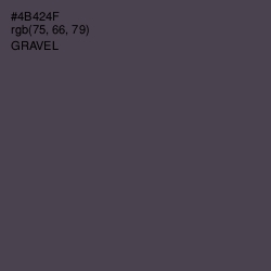 #4B424F - Gravel Color Image