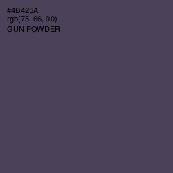 #4B425A - Gun Powder Color Image