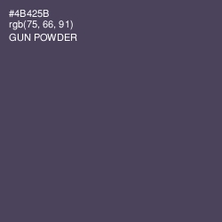 #4B425B - Gun Powder Color Image