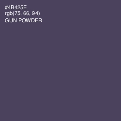 #4B425E - Gun Powder Color Image