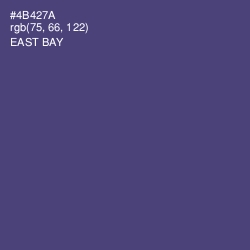 #4B427A - East Bay Color Image