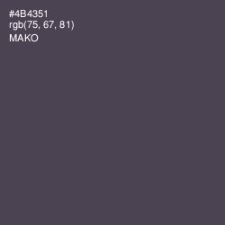 #4B4351 - Mako Color Image