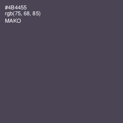#4B4455 - Mako Color Image