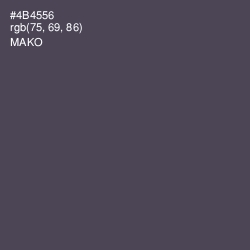 #4B4556 - Mako Color Image