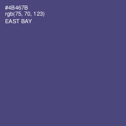 #4B467B - East Bay Color Image