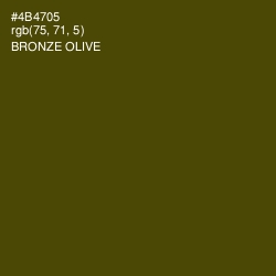#4B4705 - Bronze Olive Color Image