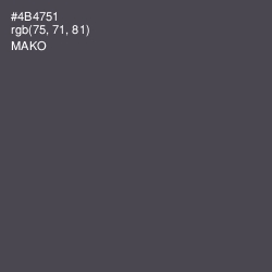 #4B4751 - Mako Color Image