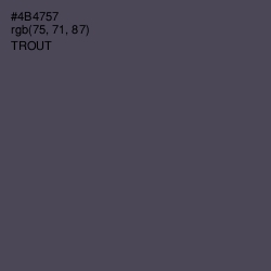 #4B4757 - Trout Color Image