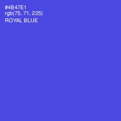 #4B47E1 - Royal Blue Color Image