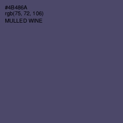 #4B486A - Mulled Wine Color Image