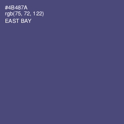 #4B487A - East Bay Color Image