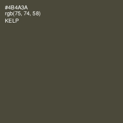 #4B4A3A - Kelp Color Image