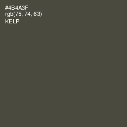 #4B4A3F - Kelp Color Image