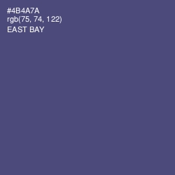 #4B4A7A - East Bay Color Image