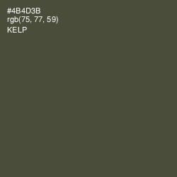 #4B4D3B - Kelp Color Image
