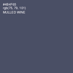 #4B4F65 - Mulled Wine Color Image