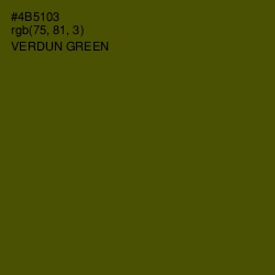 #4B5103 - Verdun Green Color Image