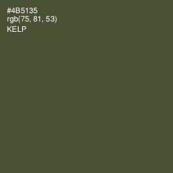 #4B5135 - Kelp Color Image