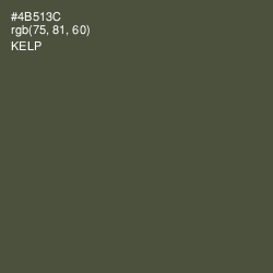 #4B513C - Kelp Color Image