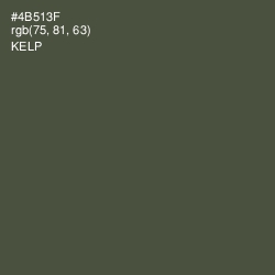 #4B513F - Kelp Color Image