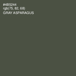 #4B5244 - Gray Asparagus Color Image