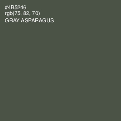 #4B5246 - Gray Asparagus Color Image