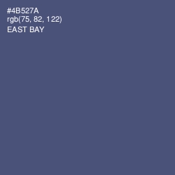 #4B527A - East Bay Color Image