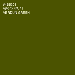 #4B5301 - Verdun Green Color Image