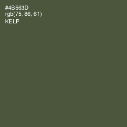 #4B563D - Kelp Color Image