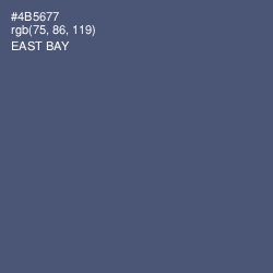 #4B5677 - East Bay Color Image