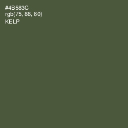 #4B583C - Kelp Color Image