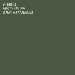 #4B5842 - Gray Asparagus Color Image