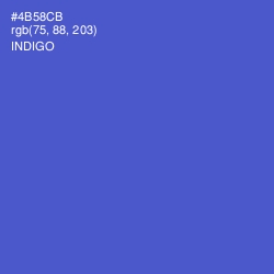 #4B58CB - Indigo Color Image