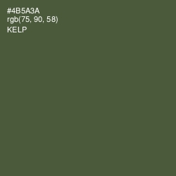 #4B5A3A - Kelp Color Image