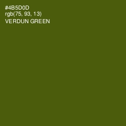 #4B5D0D - Verdun Green Color Image