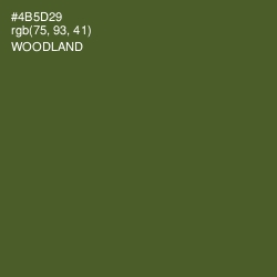 #4B5D29 - Woodland Color Image