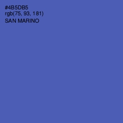 #4B5DB5 - San Marino Color Image