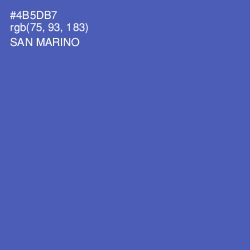 #4B5DB7 - San Marino Color Image