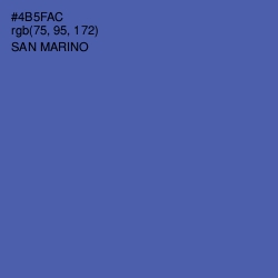 #4B5FAC - San Marino Color Image