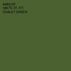 #4B612F - Chalet Green Color Image