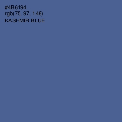 #4B6194 - Kashmir Blue Color Image